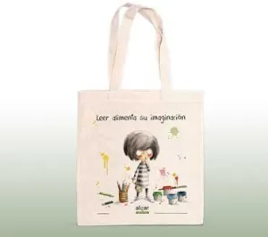 Bolsa Tela Leer Alimenta Su Imaginacion 42X38Cm