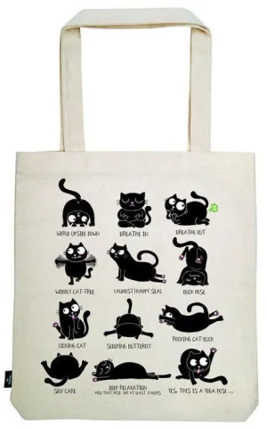 Bolsa de Tela de la Compra Ed el Gato Yoga
