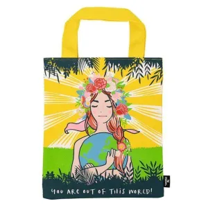 Bolsa de Tela para Libros Flores