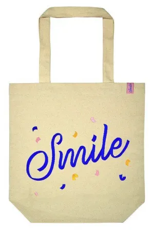 Bolsa Tela de la Compra Algodon Organico Smile