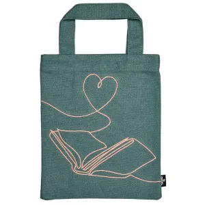 Bolsa de Tela para Libro con Bordado