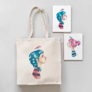 Bolsa de Tela Sara y Finch Esther Gili T Algodon 100%