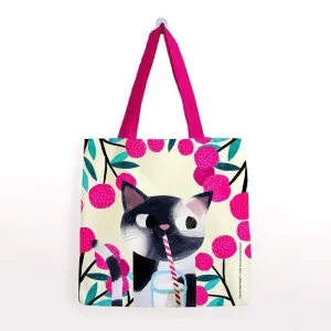 Bolsa Algodon Planet Cat Pequeña - 3 Pajita