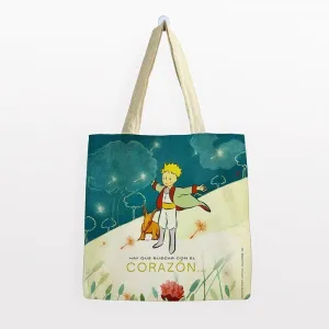 Bolsa Algodon Principito Grande - 11 Corazon