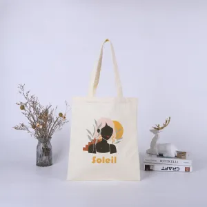 BOLSA CANVAS NATURAL 40X35CM DISEÑO SOLEIL