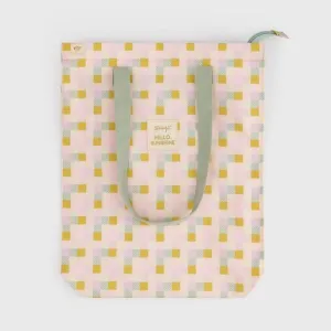 Bolsa Tela Tote Bag Cuadrados Multicolor - Hello, Sunshine!