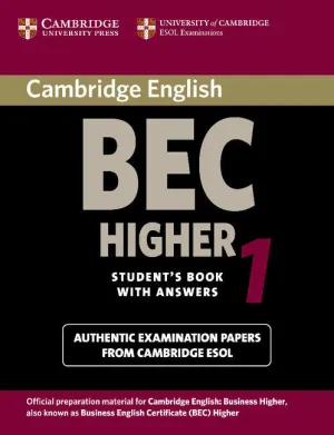 CAMBRIDGE BEC HIGHER 1 CAMBRIDGE BEC HIGHER 1