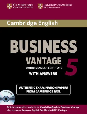 CAMBRIDGE ENGLISH BUSINESS 5 VANTAGE SELF-STUDY PACK (STUDENT'S BOOK WITH ANSWER