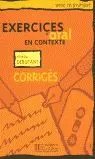 DEBUTANT. CORRIGES. EXERCICES D´ORAL EN CONTEXTE