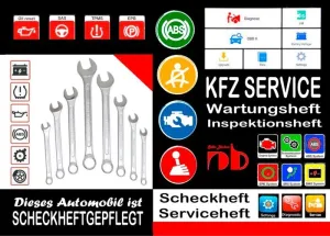 Kfz Automobil Serviceheft Scheckheft Inspektionsheft Wartungsheft Service Leistu