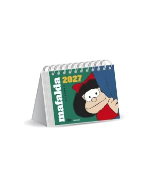 Calendario 2027 Mafalda Escritorio Verde sin Caja