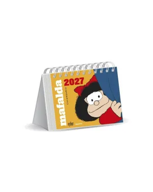 Calendario 2027 Mafalda de Escritorio Amarillo sin Caja