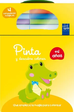 Pinta y Descubre Colores +4. Cocodrilo