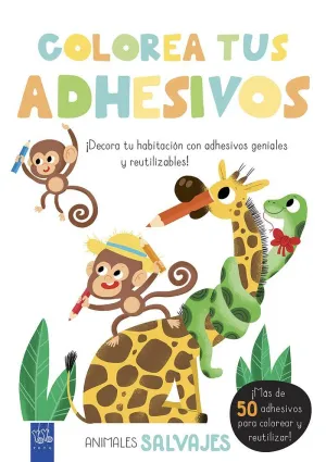 Colorea Tus Adhesivos. Animales Salvajes