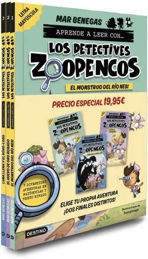 Pack Aprende a Leer con... ¡Los Detectives Zoopencos! 1, 2 y 3: en Letra