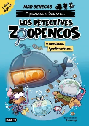 APRENDE A LEER CON... LOS DETECTIVES ZOOPENCOS. LETRA LIGADA 1. AVENTURA ZOOBMA