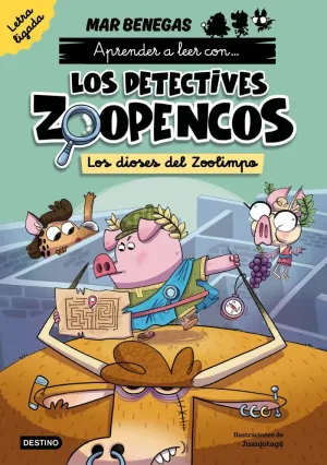 APRENDE A LEER CON... LOS DETECTIVES ZOOPENCOS LETRA LIGADA 2. LOS DIOSES DEL ZO