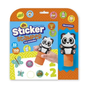 Sticker Stamper - Animales (Formato Blister)