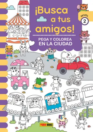 ¡Busca a Tus Amigos! Pega y Colorea en la Ciudad
