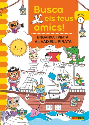 Busca Els Teus Amics! Enganxa I Pinta Al Vaixel Pirata
