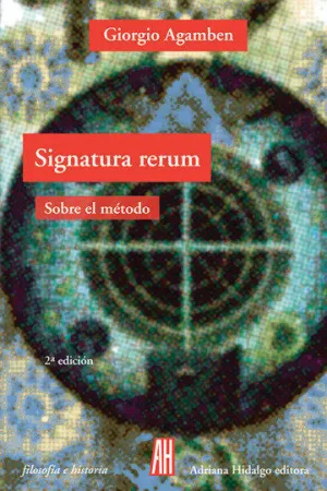 Signatura Rerum. Sobre el Método.