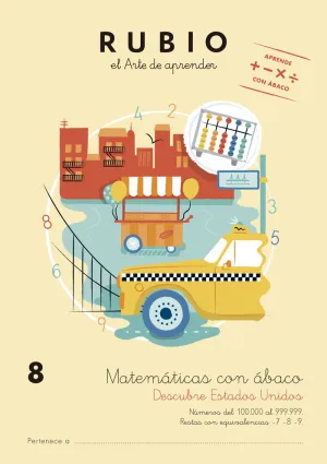 MATEMÁTICAS CON ÁBACO 8. DESCUBRE ESTADOS UNIDOS