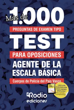 AGENTE DE LA ESCALA BÁSICA DE LOS CUERPOS DE POLICÍA DEL PAÍS VASCO