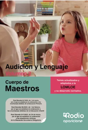 CUERPO DE MAESTROS. AUDICIÓN Y LENGUAJE. VOLUMEN 2. LOMLOE