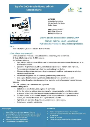 Español 2000 Intermedio Nueva Edición Libro + Cuaderno