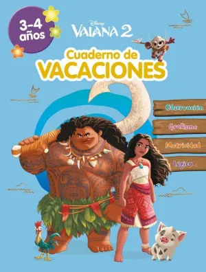 Vaiana 2. (3-4 Años) (Disney. Cuaderno de Vacaciones)