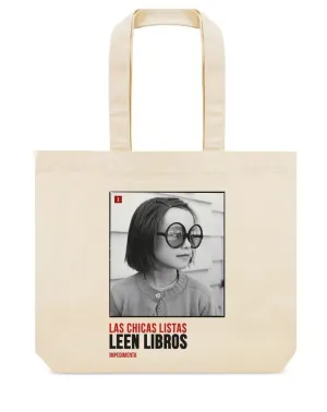 BOLSA DE TELA LAS CHICAS LISTAS LEEN LIBROS