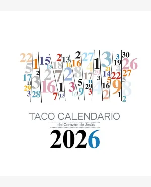 TACO 2026 CALENDARIO DEL CORAZON DE JESUS MESA - N