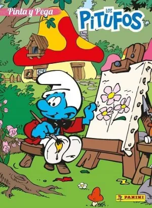 Pinta y Pega los Pitufos