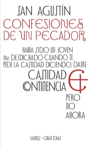 CONFESIONES DE UN PECADOR (SERIE GREAT IDEAS)