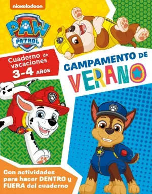 Paw Patrol Patrulla Canina. Cuaderno de Vacaciones. - Campamento de Verano (3