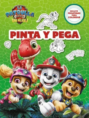 Paw Patrol Patrulla Canina. Actividades - Pinta y Pega. Libro de Colorear con