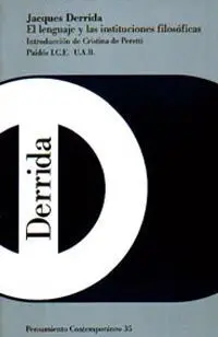 El Lenguaje y las Instituciones Filosóficas
