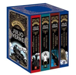 ESTUCHE JULIO VERNE OBRAS COMPLETAS 4 VOLUMENES