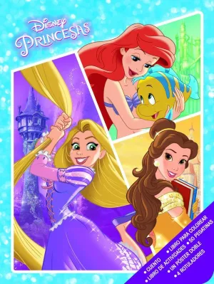 Princesas. Caja Metálica. Rapunzel, Ariel y Bella